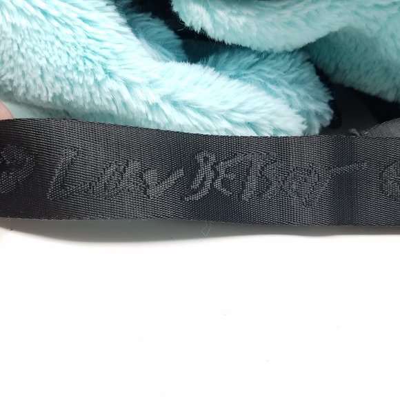 Betsey Johnson backpack/hoody aqua fleece with packable unicorn‎ hoody main image 4
